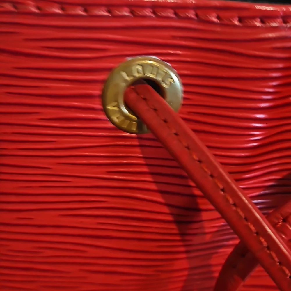 Vintage Louis Vuitton Noe GM in Red Epi Leather with wool dust bag - Picture 9 of 14